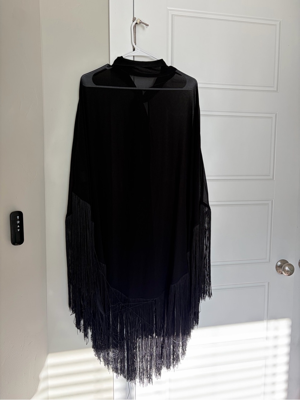 Zara Black Asymmetrical Fringe Top